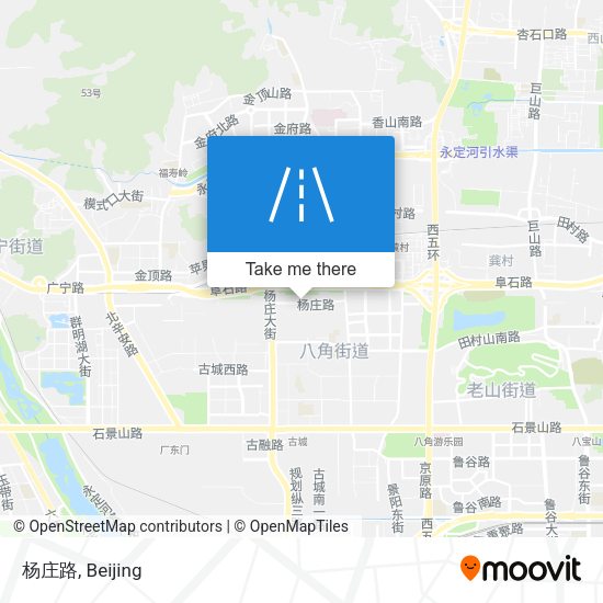 杨庄路 map
