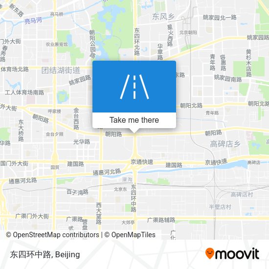 东四环中路 map
