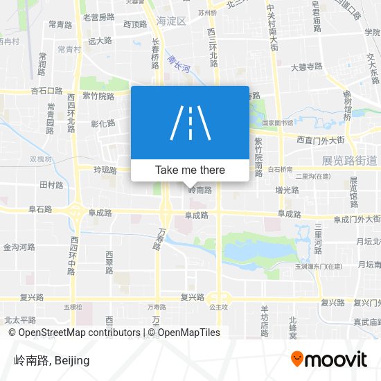 岭南路 map