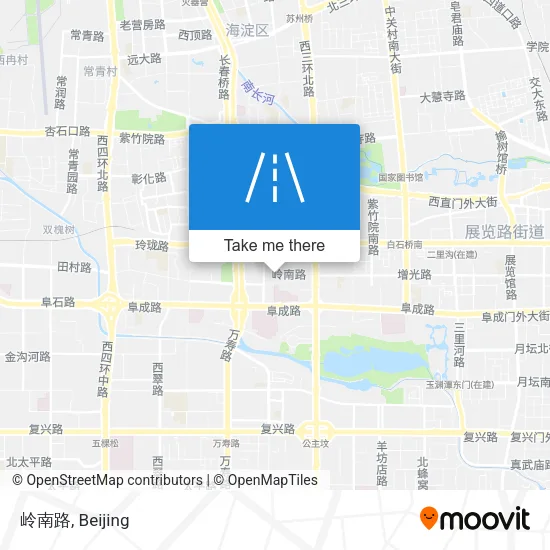 岭南路 map