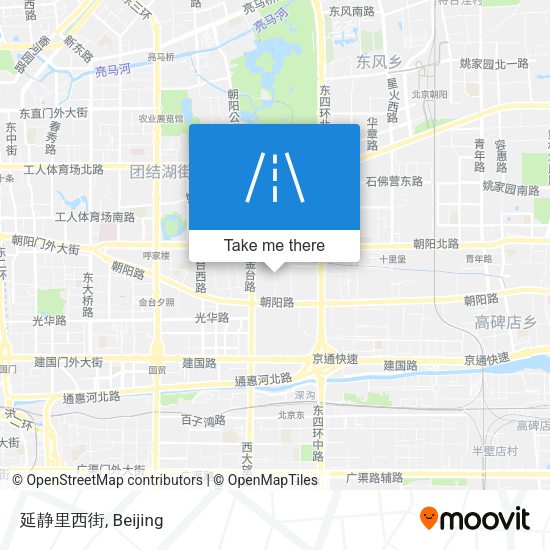 延静里西街 map