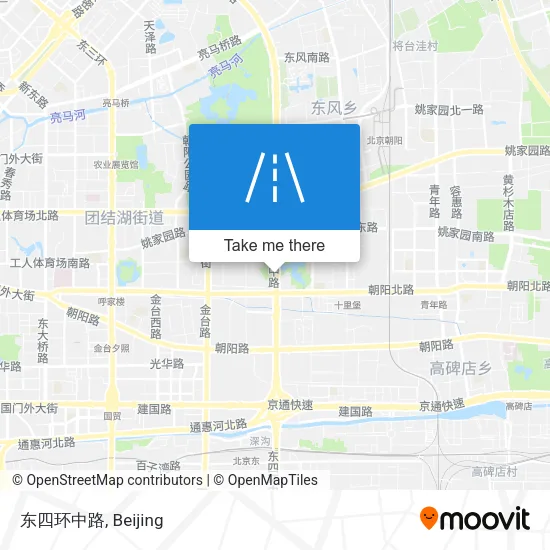 东四环中路 map
