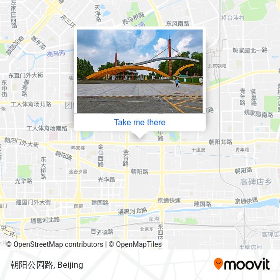 朝阳公园路 map