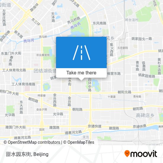 甜水园东街 map
