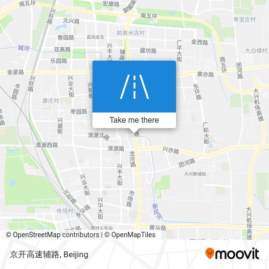 京开高速辅路 map