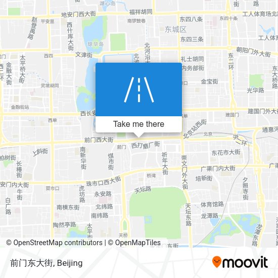 前门东大街 map