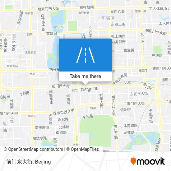 前门东大街 map