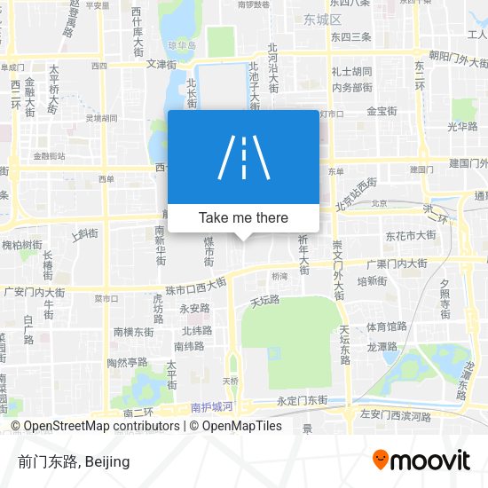 前门东路 map