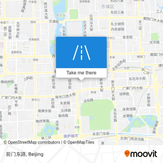 前门东路 map