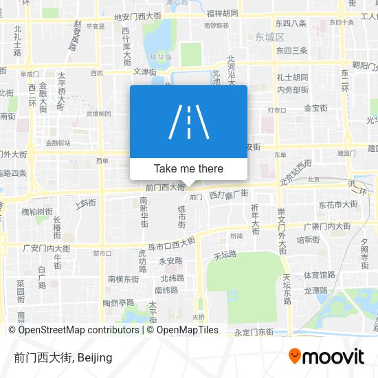 前门西大街 map