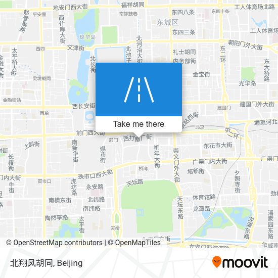 北翔凤胡同 map