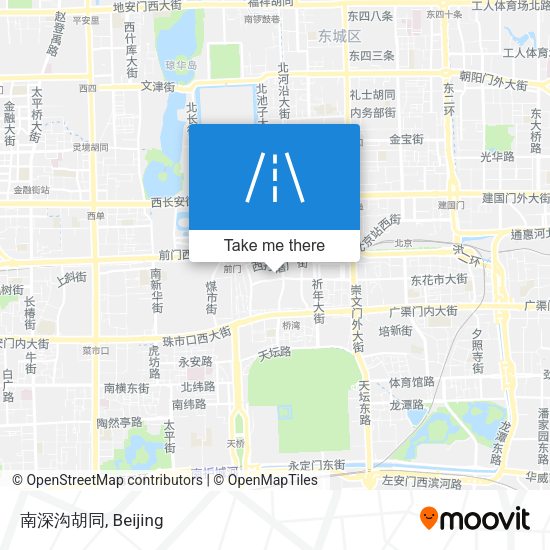 南深沟胡同 map