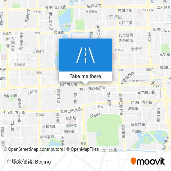广场东侧路 map