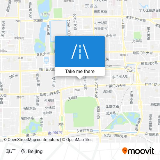 草厂十条 map