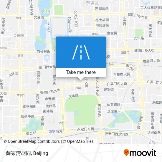 薛家湾胡同 map