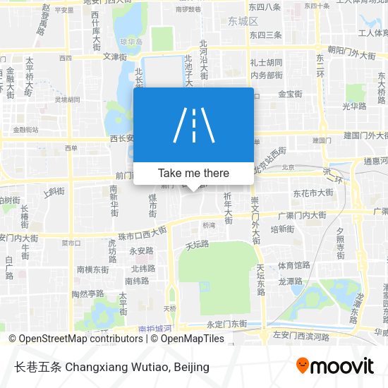 长巷五条 Changxiang Wutiao map
