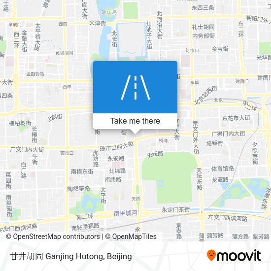 甘井胡同 Ganjing Hutong map
