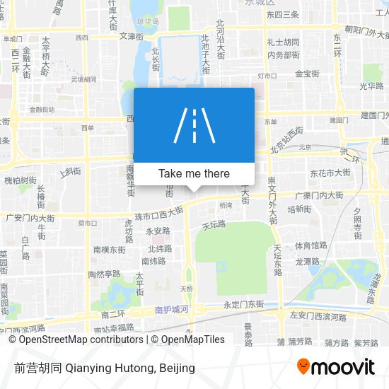 前营胡同 Qianying Hutong map
