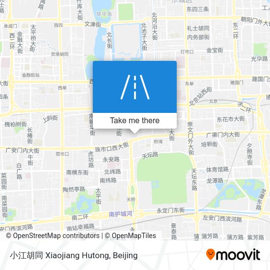 小江胡同 Xiaojiang Hutong map