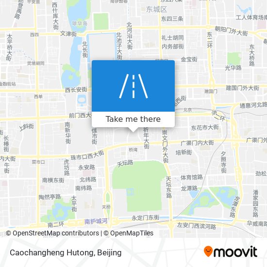 Caochangheng Hutong map