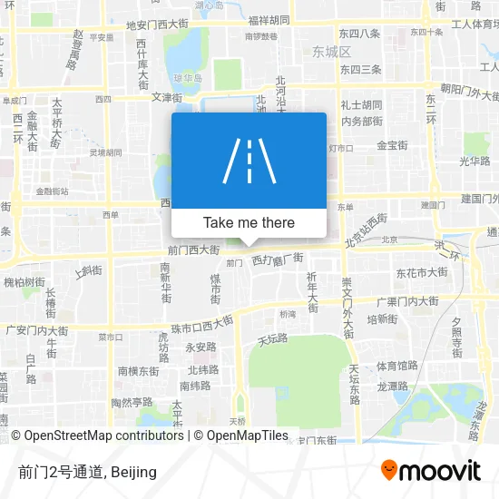 前门2号通道 map