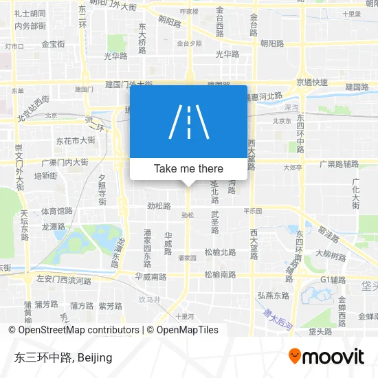 东三环中路 map