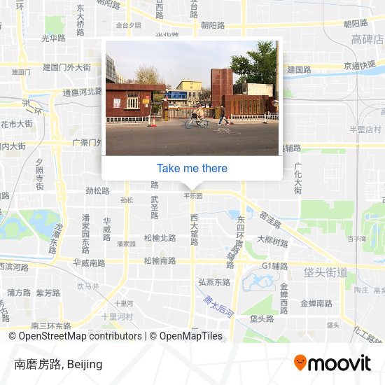 南磨房路 map
