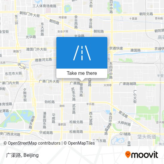广渠路 map