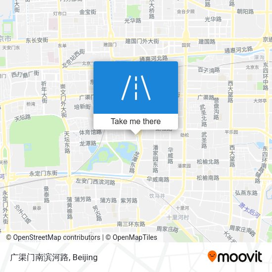 广渠门南滨河路 map