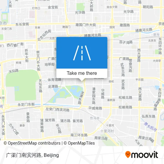 广渠门南滨河路 map