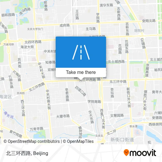 北三环西路 map