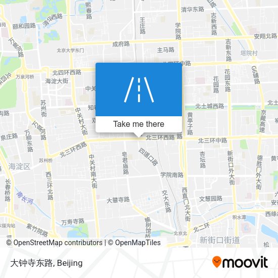 大钟寺东路 map