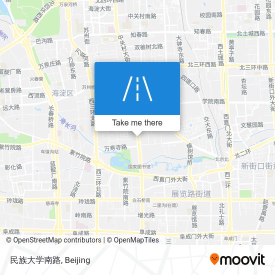 民族大学南路 map