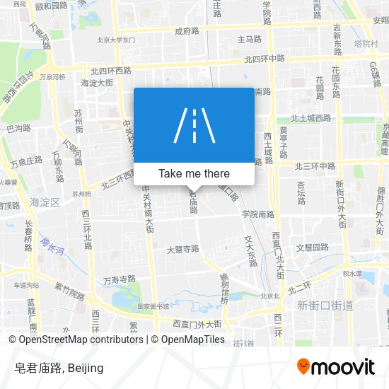 皂君庙路 map