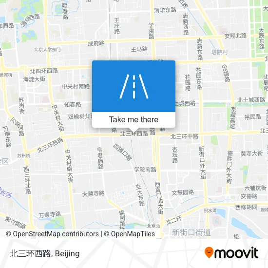 北三环西路 map