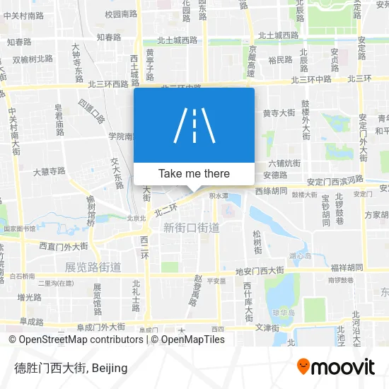 德胜门西大街 map