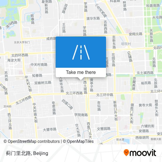 蓟门里北路 map