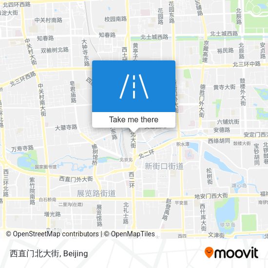 西直门北大街 map