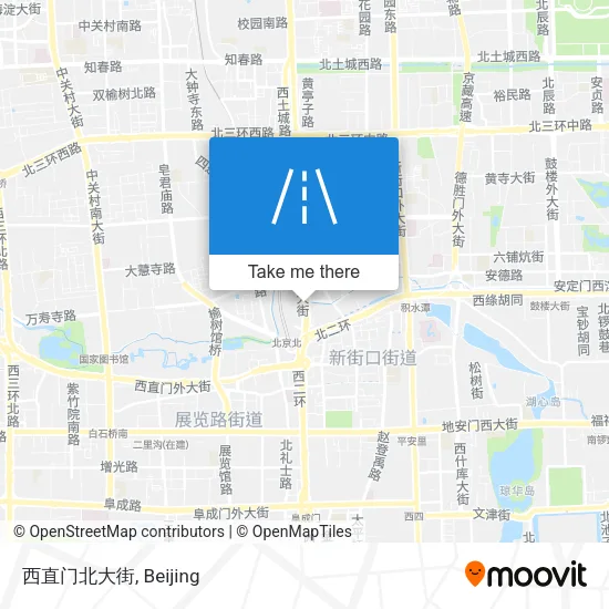 西直门北大街 map