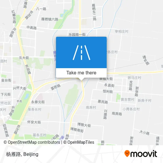 杨雁路 map