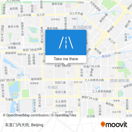 东直门内大街 map