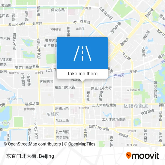 东直门北大街 map