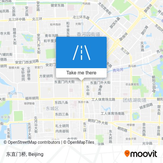 东直门桥 map