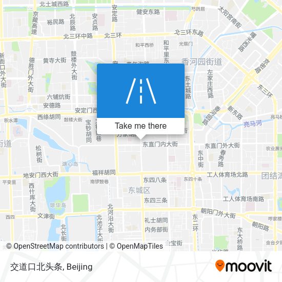 交道口北头条 map