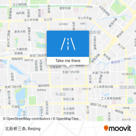 北新桥三条 map