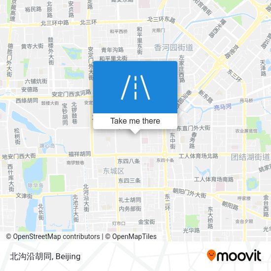 北沟沿胡同 map
