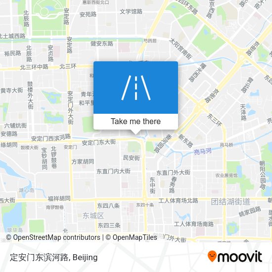 定安门东滨河路 map