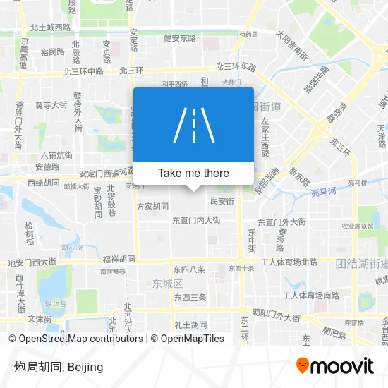 炮局胡同 map