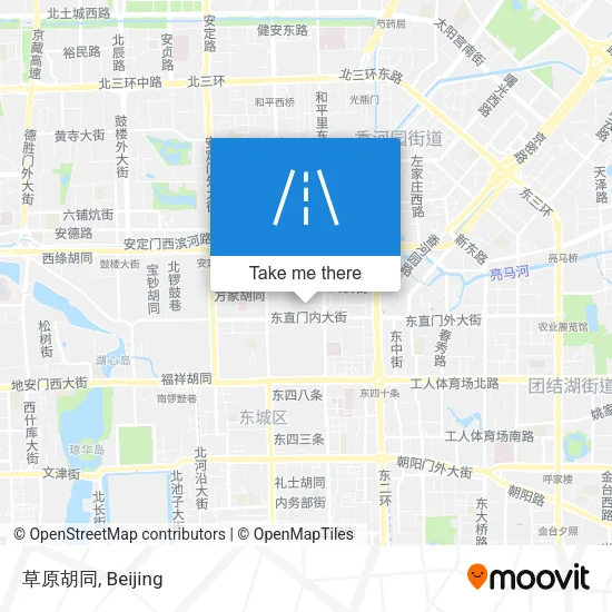 草原胡同 map