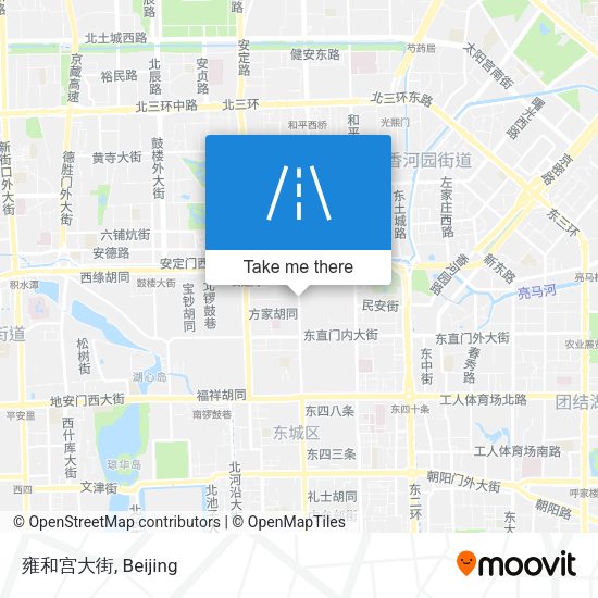 雍和宫大街 map